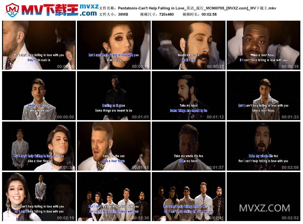 Pentatonix-Can't Help Falling in Love_英语_流行_MC900705